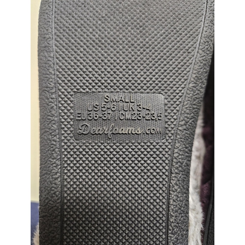 Dearfoams Womens Memory Foam Purple Quilted Clog Slippers Small 5-6 NEW - Picture 10 of 13